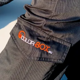 COLORBOX.EU PANTALON_NOIR_46 Taille 46 Pantalon noir brodé