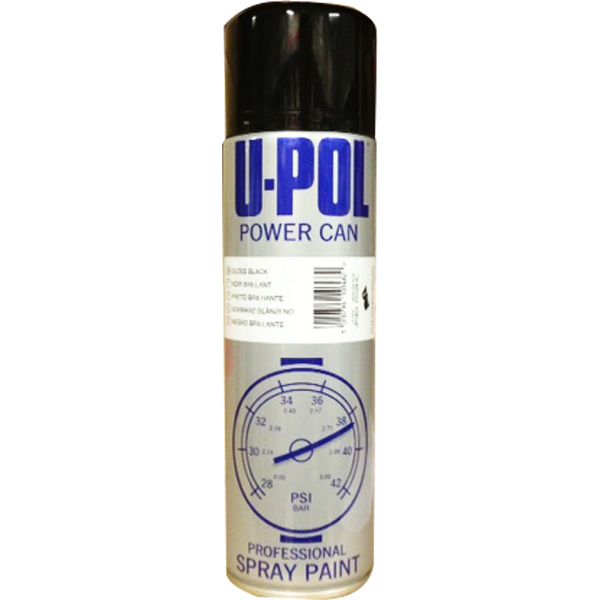 Couleur noir brillant aérosol Power Can 500ml