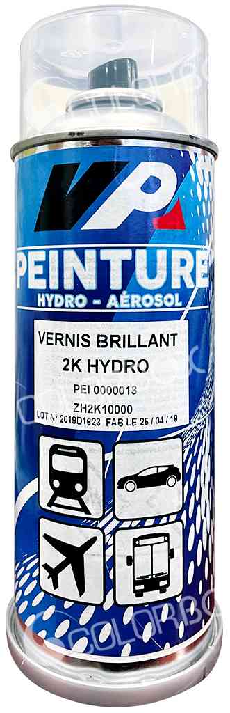 Aérosol Vernis Brillant 2K Hydro 400ml 