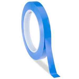 6.4mm -Ruban de décoration en vinyle 471+ bleu 