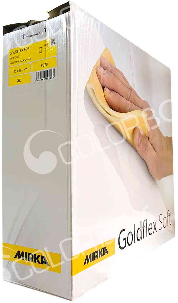 P320 rouleau abrasif sur mousse GOLDFLEX SOFT pré-découpé 