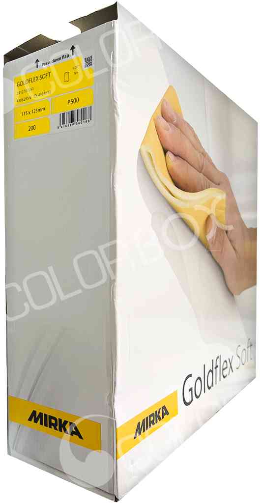 P500 rouleau abrasif sur mousse GOLDFLEX SOFT pré-découpé 