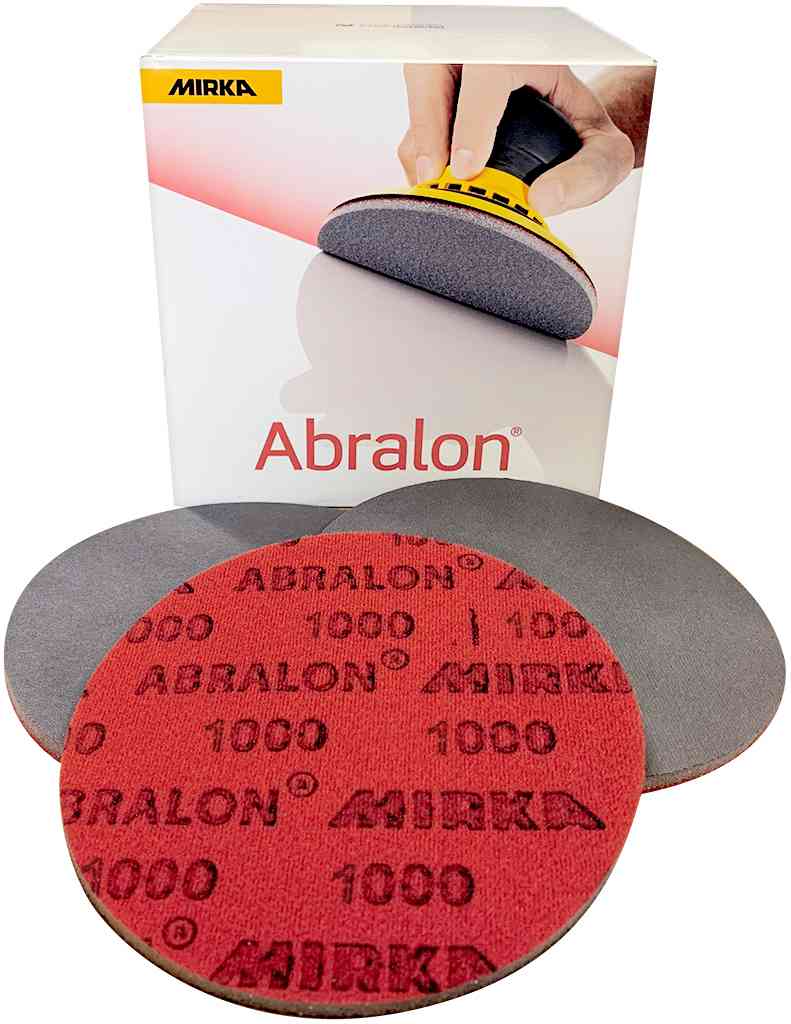 P1000 diam 150mm 20 disques abrasifs finition sur mousse ABRALON 