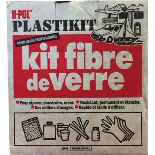 Kit de réparation des plastiques durs, fibre de verre & métal  