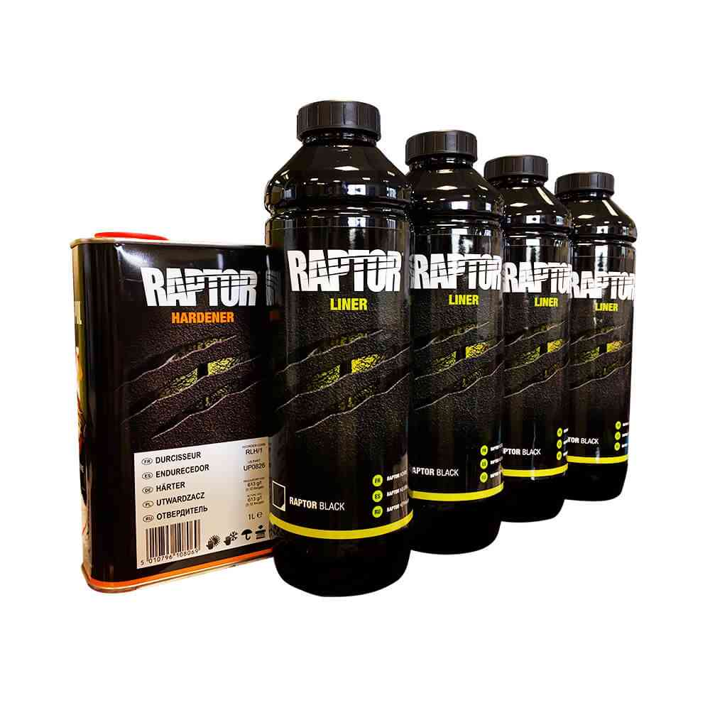 Kit raptor noir 3.8L + durcisseur 946ML 