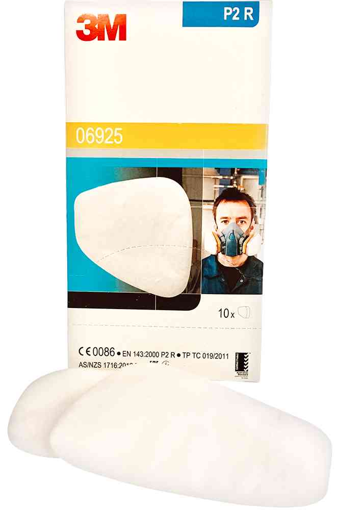 Recharge - 10 filtres antipoussières pour masques 06783 - classe P2R 