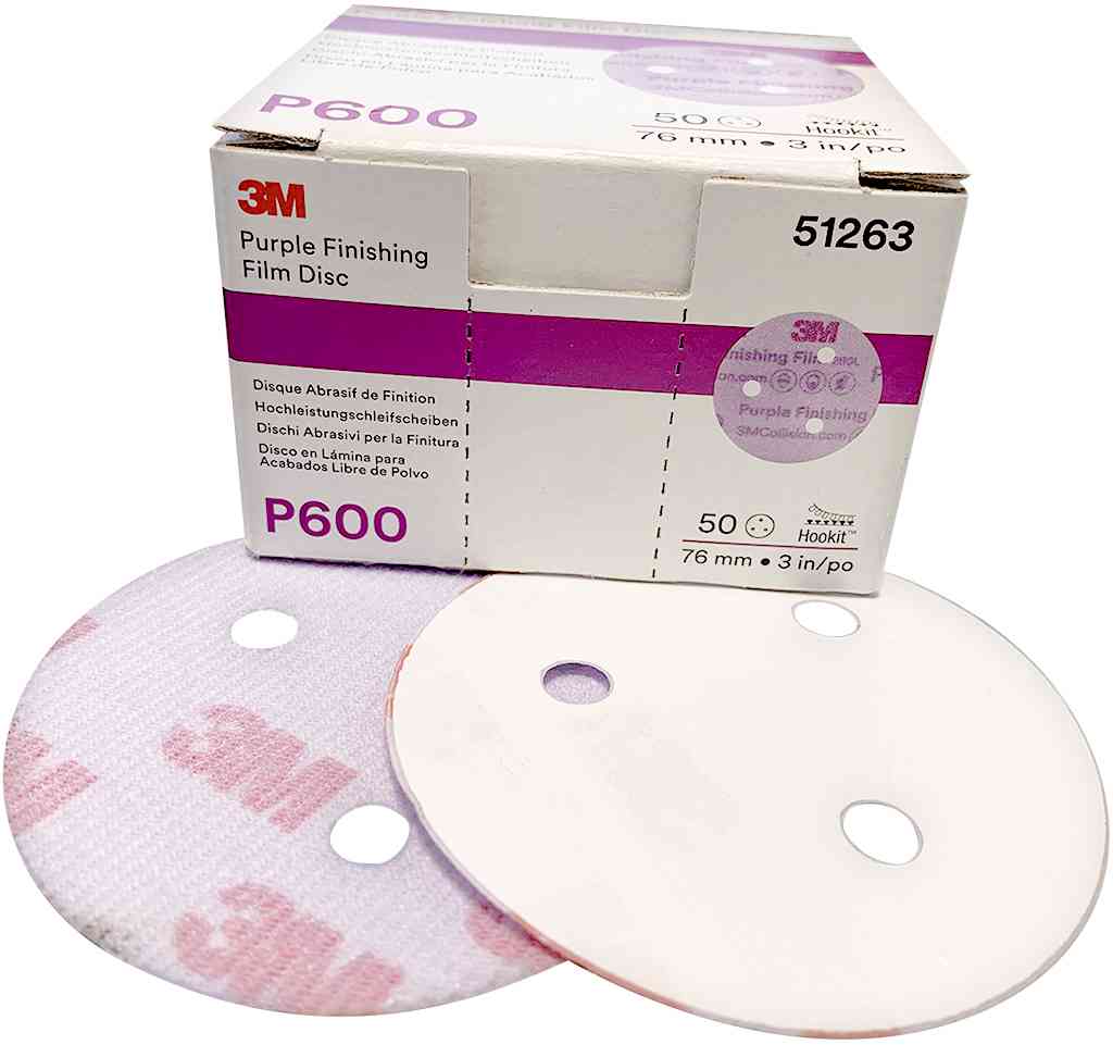 P600 diam 75mm 50 disques Purple Finishing  