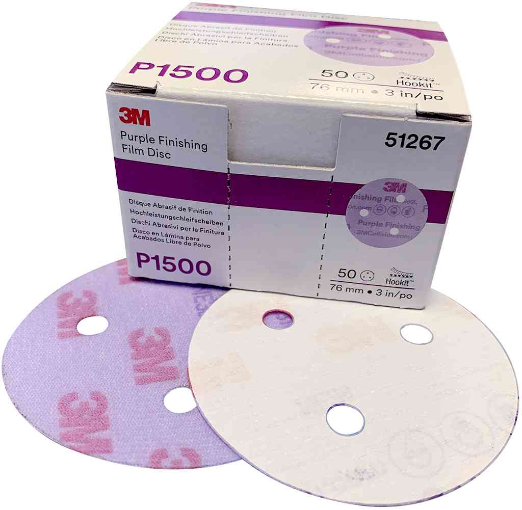 P1500 diam 75mm 50 disques Purple Finishing  