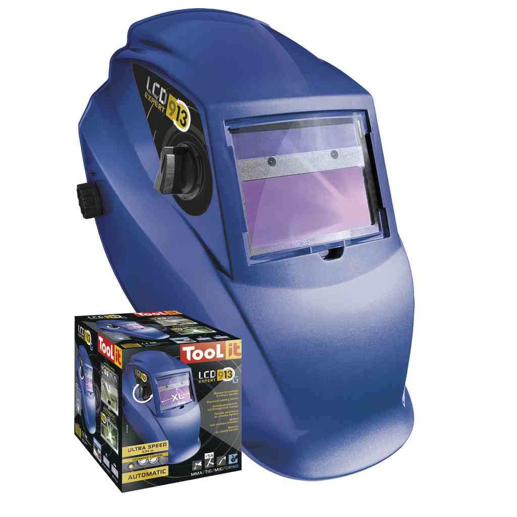 Masque soudage LCD expert 9-13 g blue 