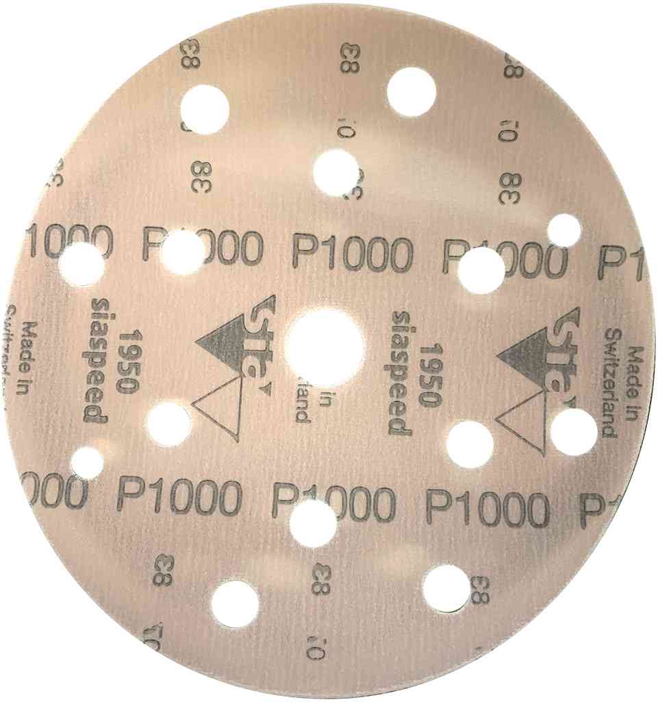P1000 diam 150mm 50 disques SIA SPEED support film 15 trous 