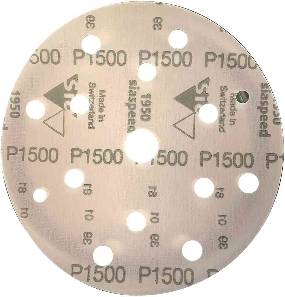 P1500 diam 150mm 50 disques SIA SPEED support film 15 trous  