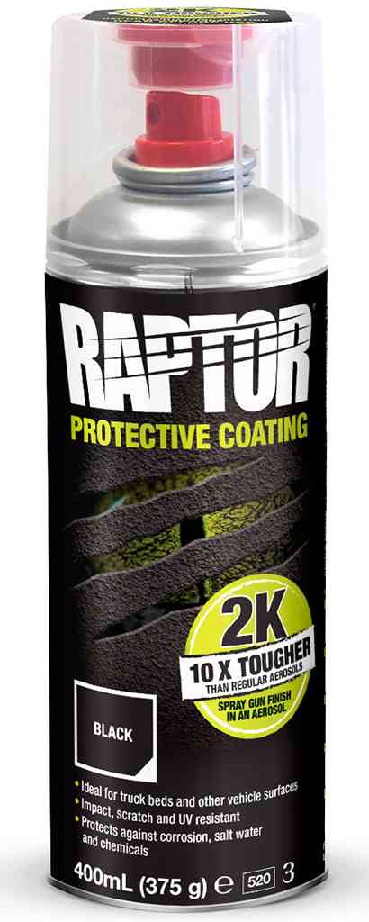 2k raptor noir en aerosol 400ml 