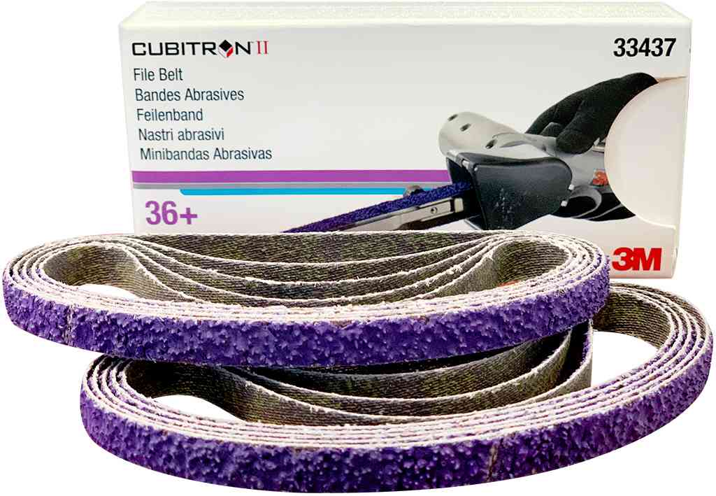 P36+ 10 bandes abrasives 10mm x 330mm Cubitron II   