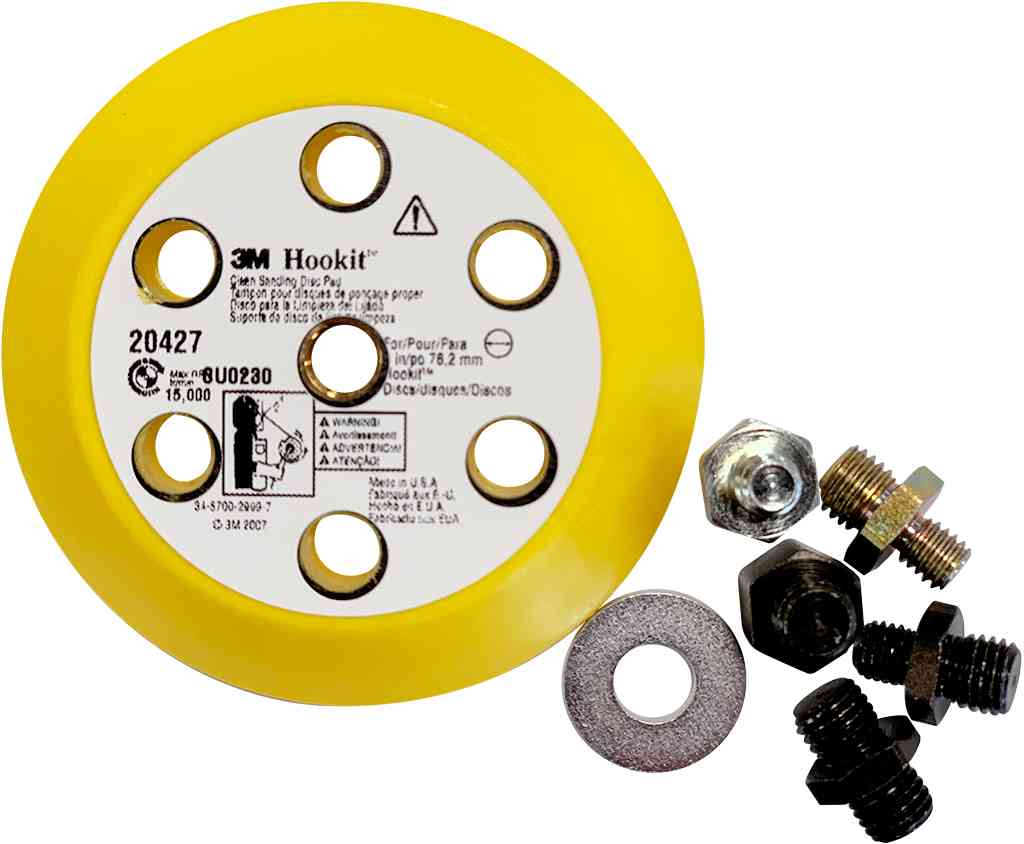 Plateau ponçage Hookit diam 75mm pour ponceuse pneumatique  perforé 6 trous 