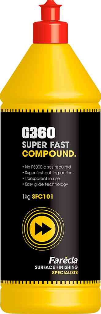 Pas d'étape P3000 ! Liquide de polissage G360 super rapide 1kg. 