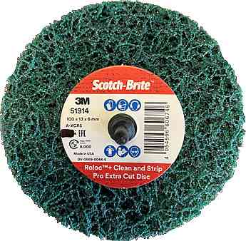 Diam 100x13x6mm 10 roues de décapage verte CG-ZR GP roloc 