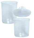 Grand PPS 25 poches jetables 850ml, 25 couvercles/filtres, 10 bouchons, 125µ 